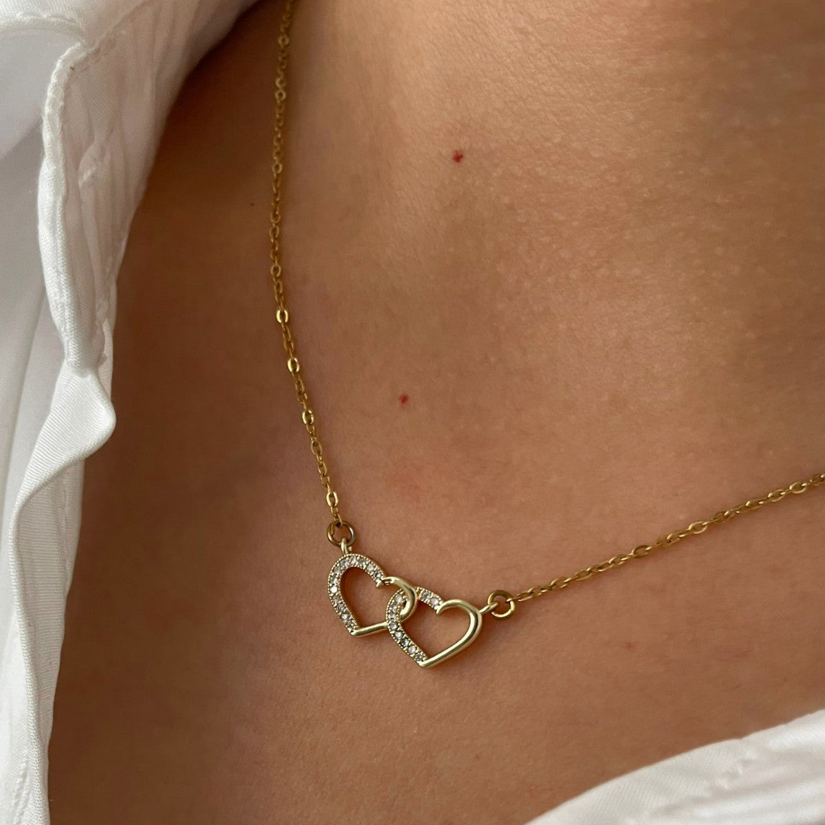 Twin Hearts Necklace