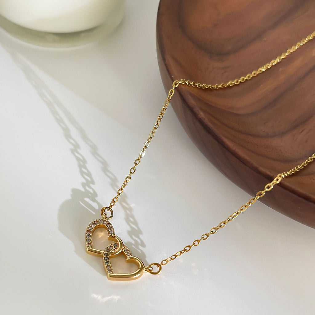 Twin Hearts Necklace