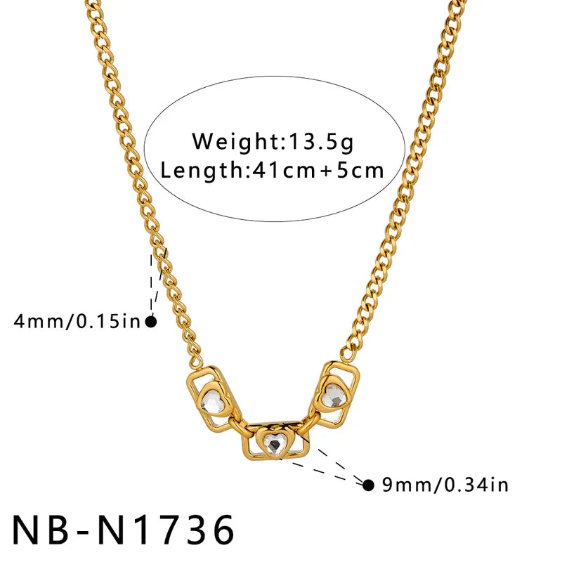 Trio Heart Necklace