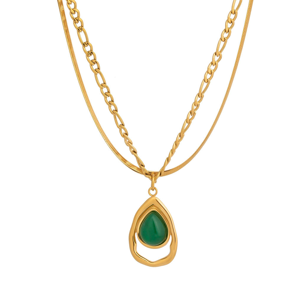 Teardrop Layered Necklace