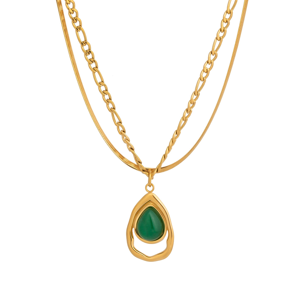 Teardrop Layered Necklace