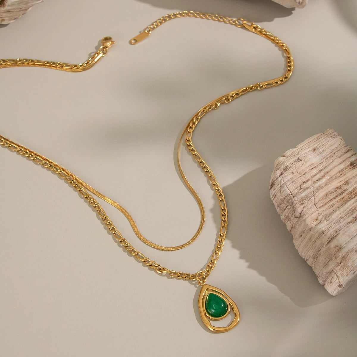 Teardrop Layered Necklace