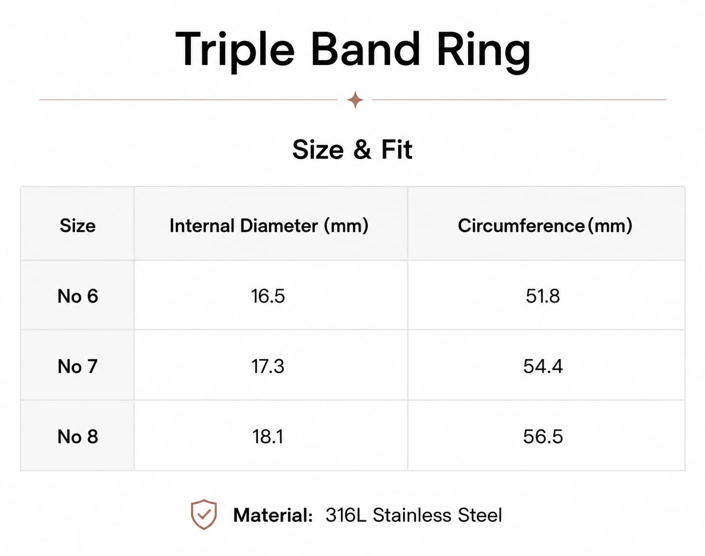 Triple Band Ring
