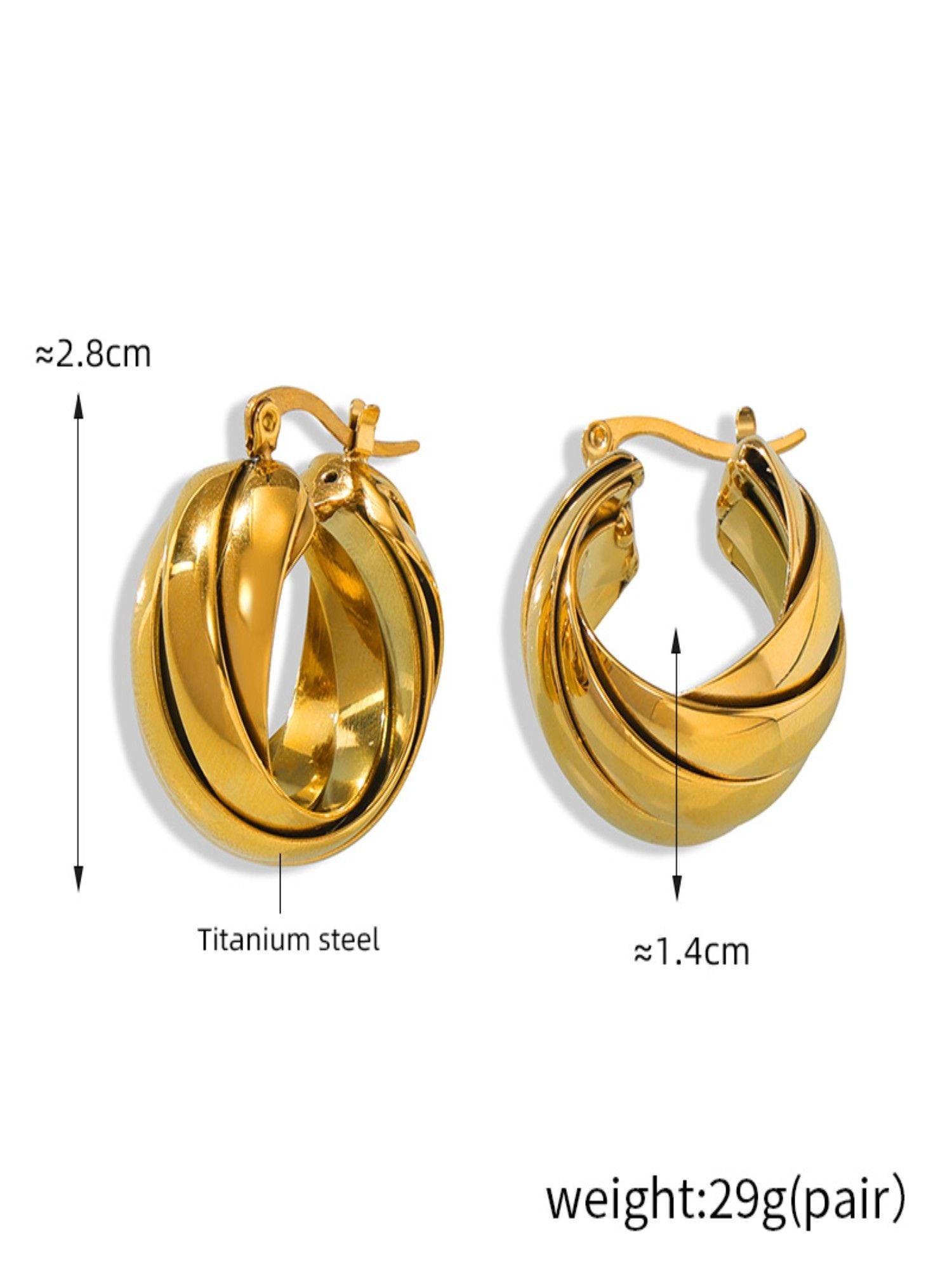 U Shape Lines Earrings - XtraSleek