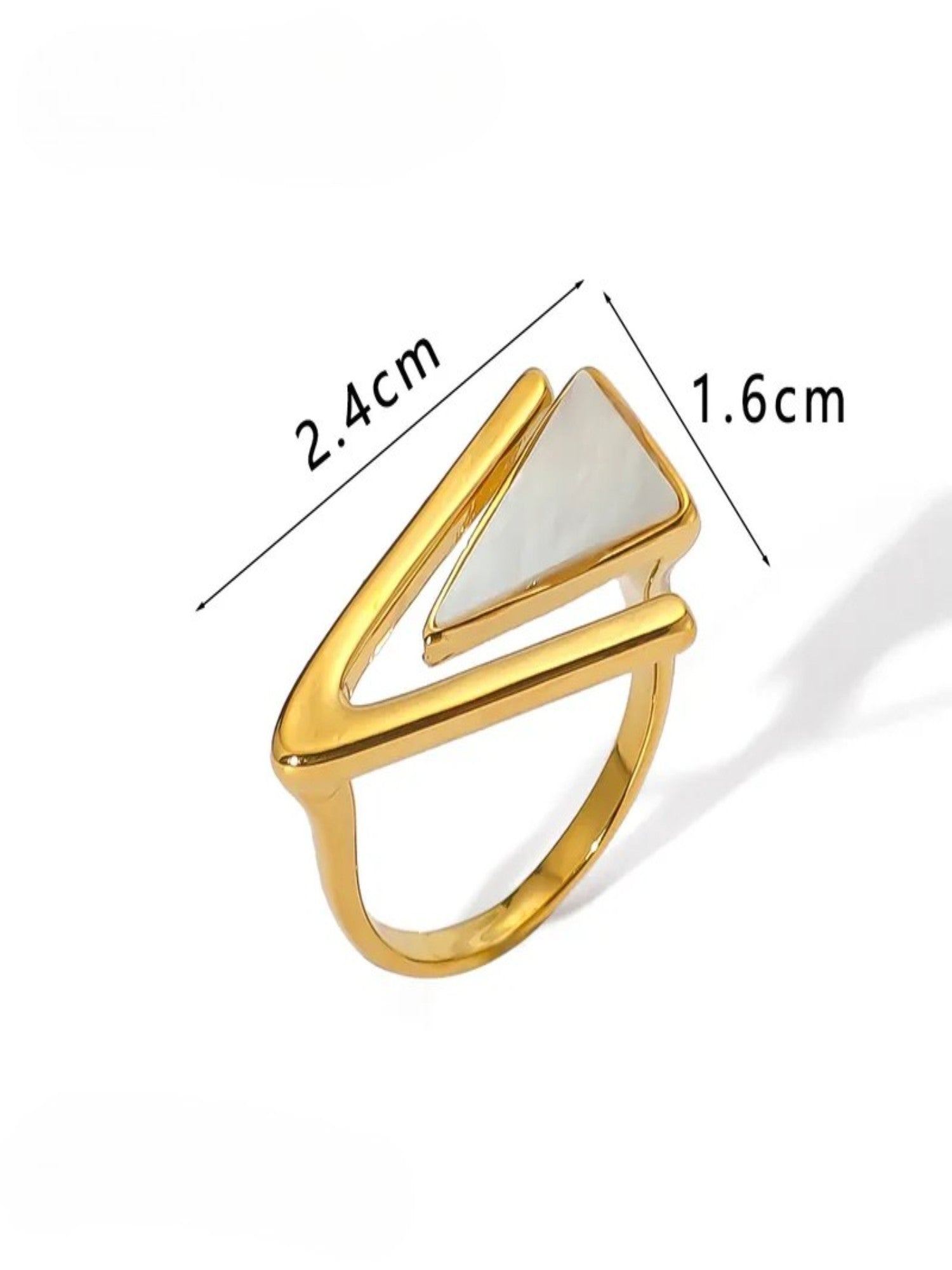V Shape Vintage Inlay Ring - XtraSleek