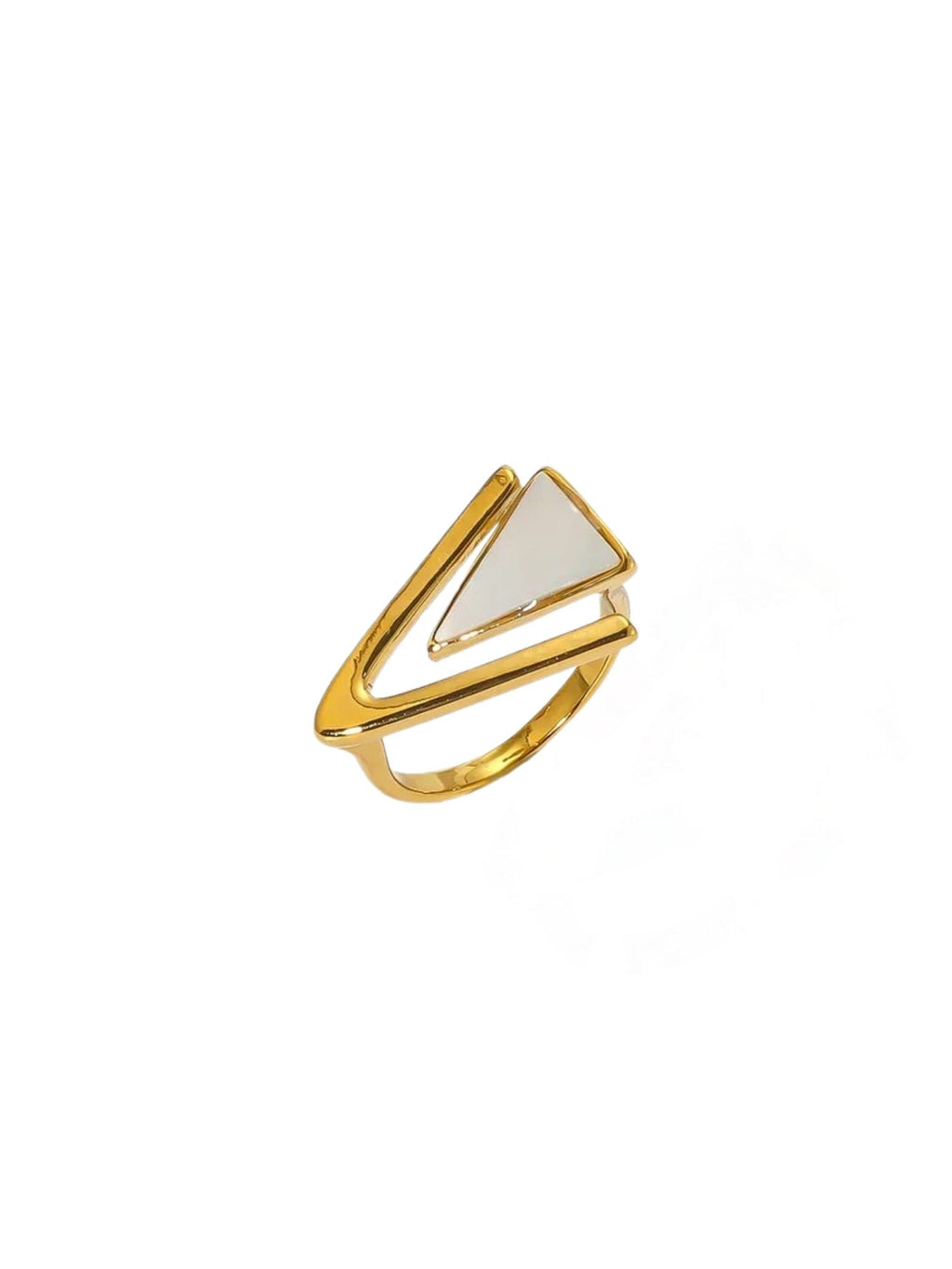V Shape Vintage Inlay Ring - XtraSleek