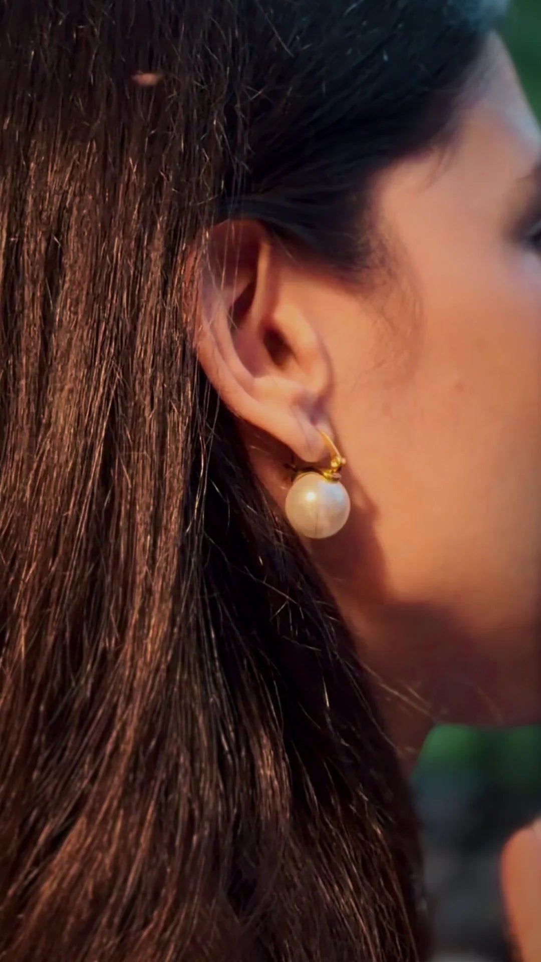 Prism Bead Earrings - White