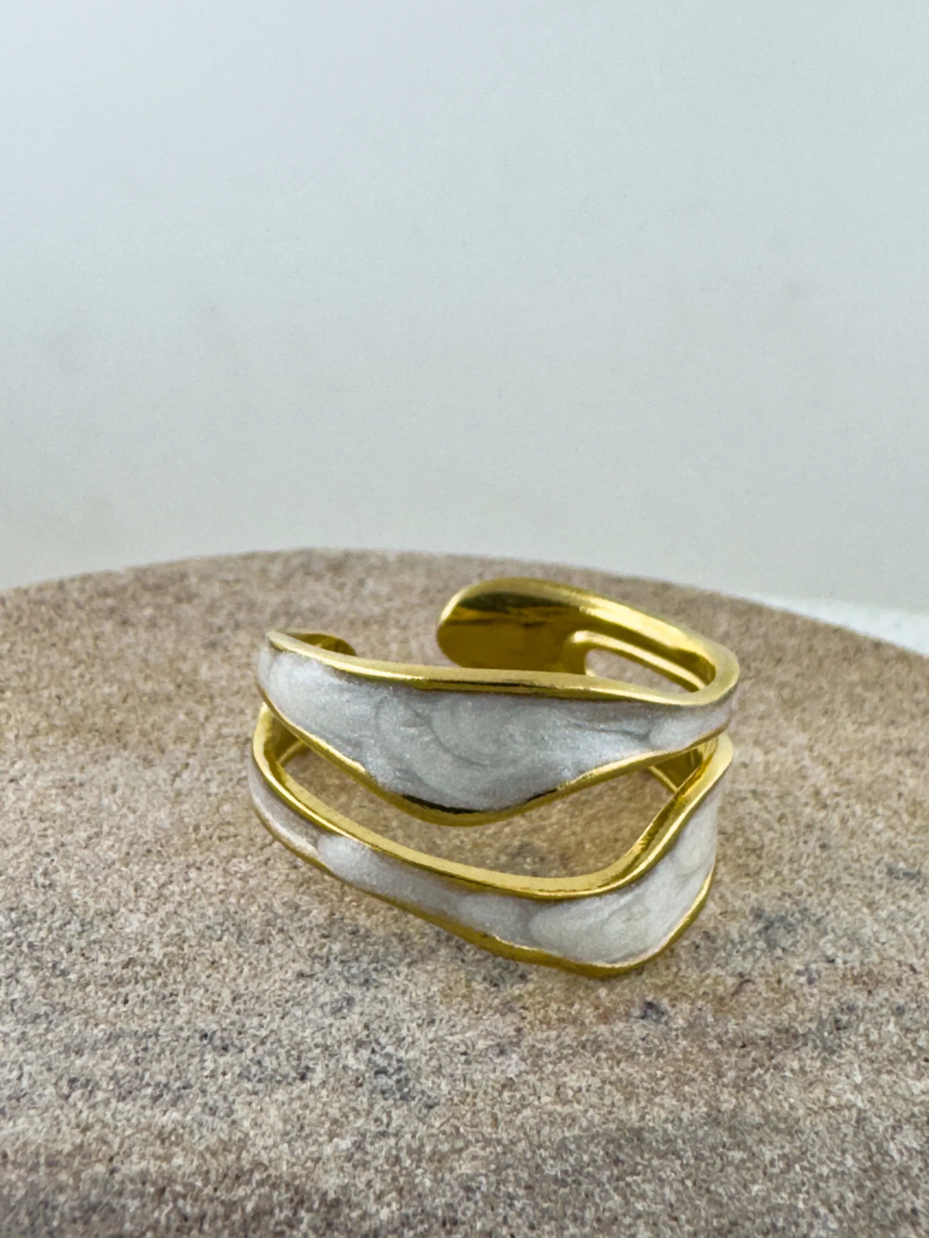 Hip-Hop Exaggerated Geometric Ring - XtraSleek