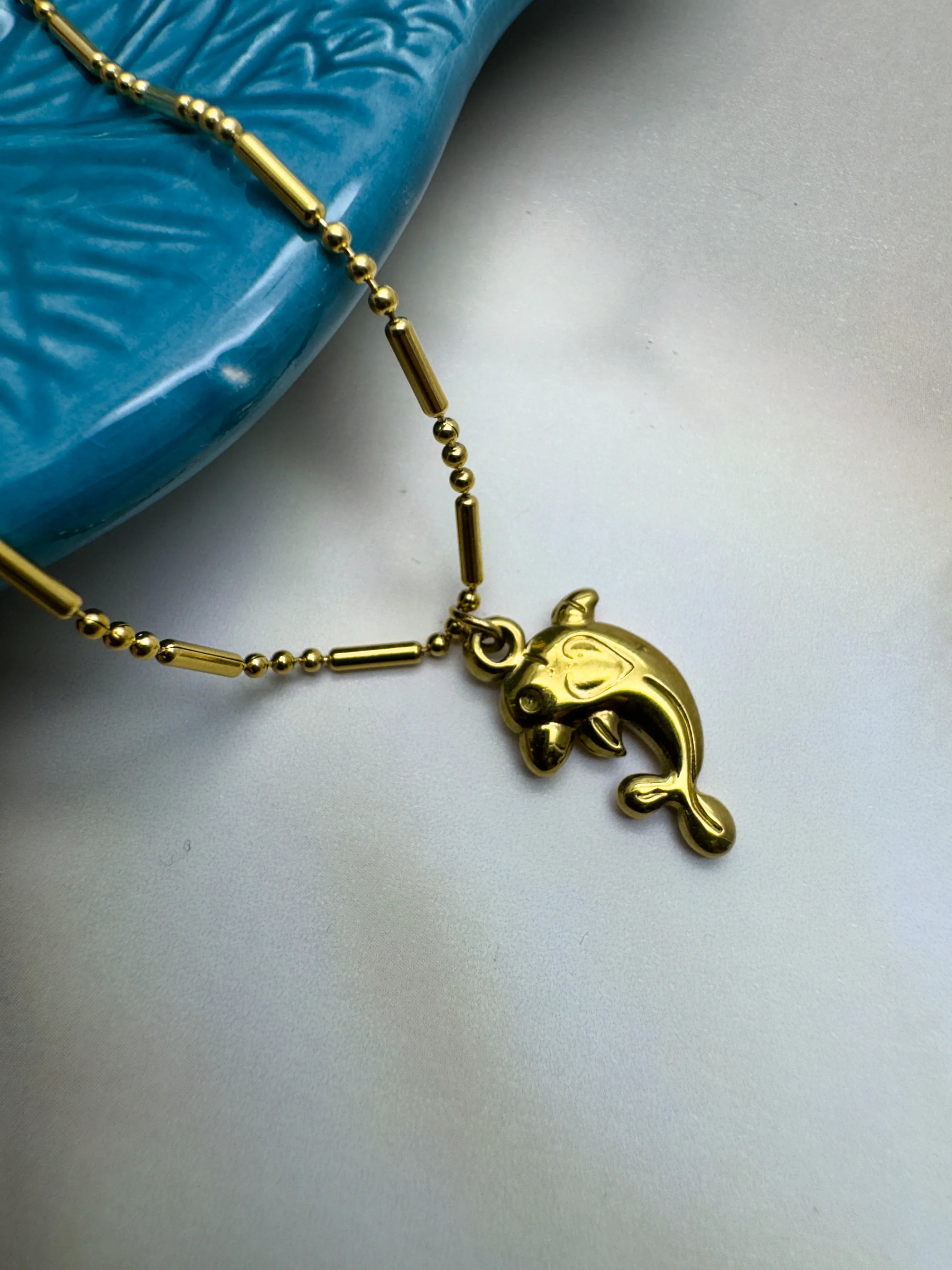Dolphin Charm Necklace - XtraSleek